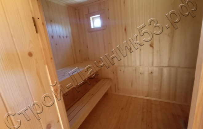 4 Брусовая баня  Б-34, 6х9м, 94.5 М², Московская область, Дмитровский район, деревня Совельево. (11)